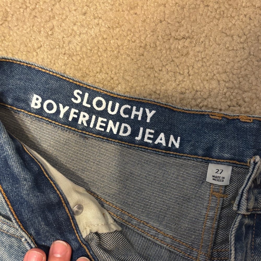 J. Crew Distressed Slouchy Boyfriend Jeans Size 27 - Picture 4 of 6